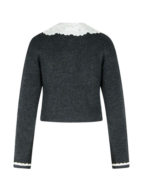 Cardigan crop SELF PORTRAIT | RS26121CBGREY